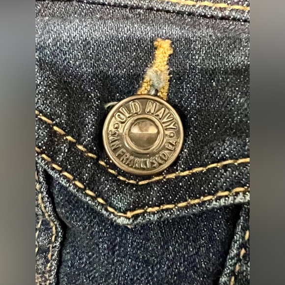 Old Navy Jean Jacket Size L Button Sides Western - Picture 4 of 13